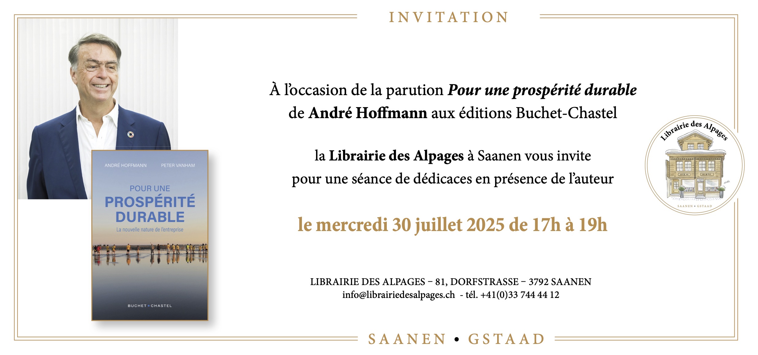 Séance de dédicaces avec André Hoffmann